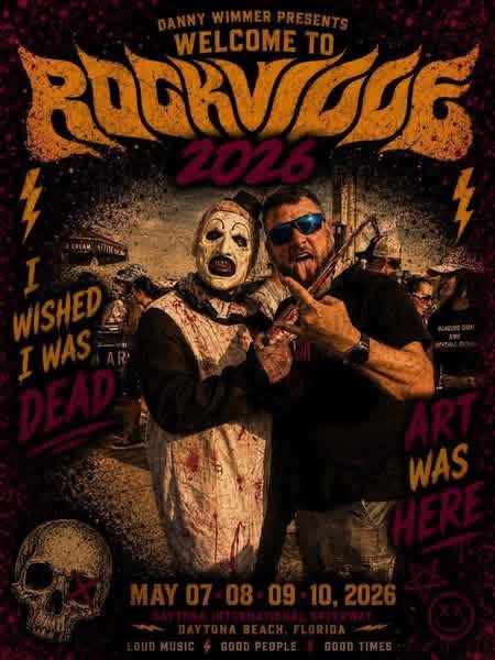 Welcome to Rockville 2026 poster: 'I wished I was dead' — Art was here